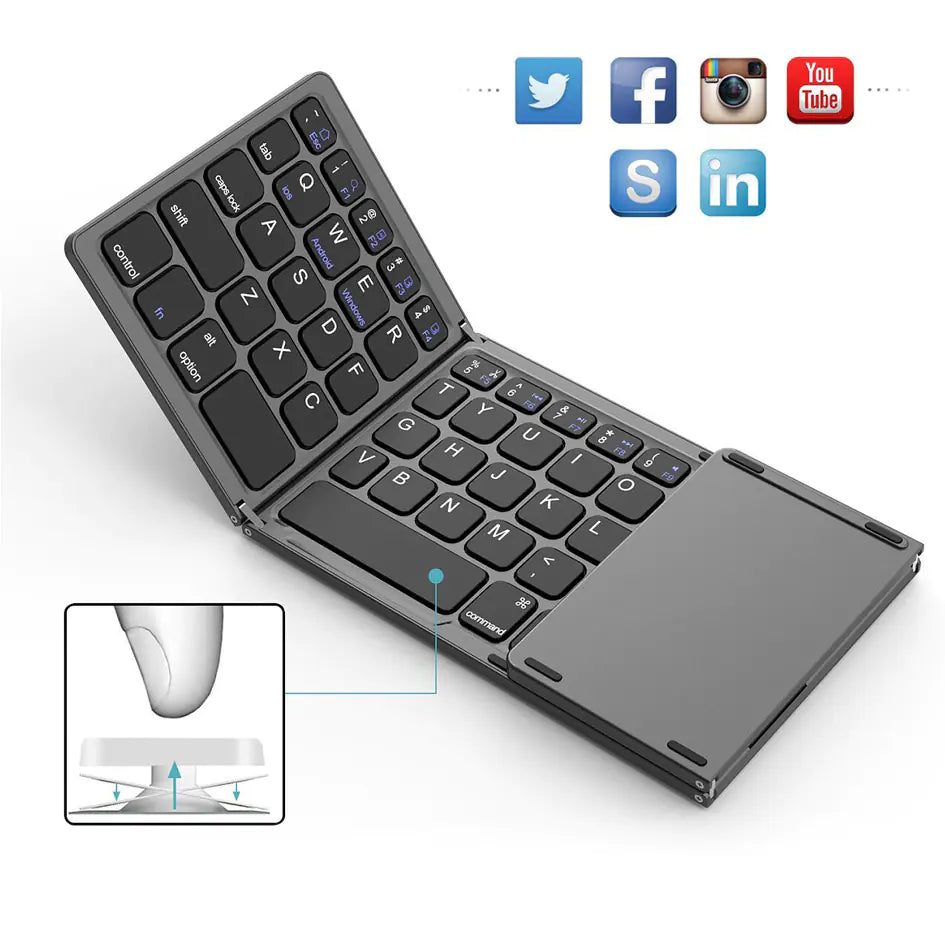 Nuevo Teclado Plegable Inalámbrico Bluetooth Mini BO33